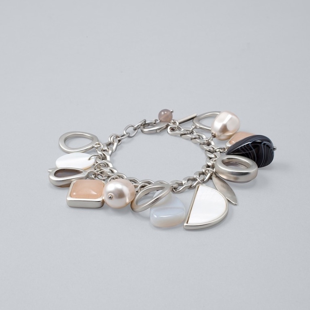 NWT Silver charm bracelet